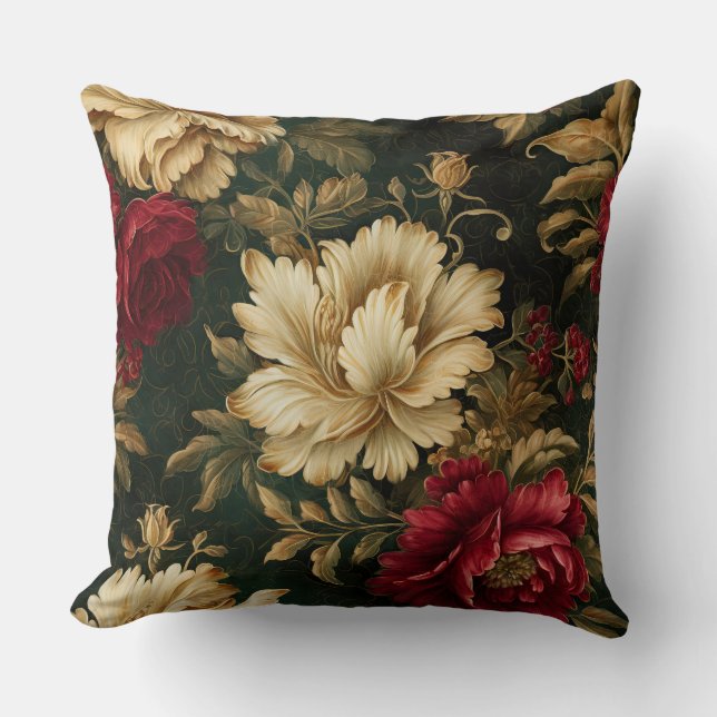 Cojín Decorativo Navidades Sombreados Ballet Botánico (Anverso)