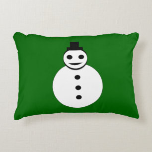 Cojín Decorativo Navidades sonrientes Snowman Pillow