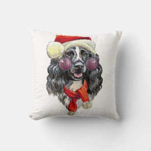 Cojín Decorativo Navidades spaniel dog