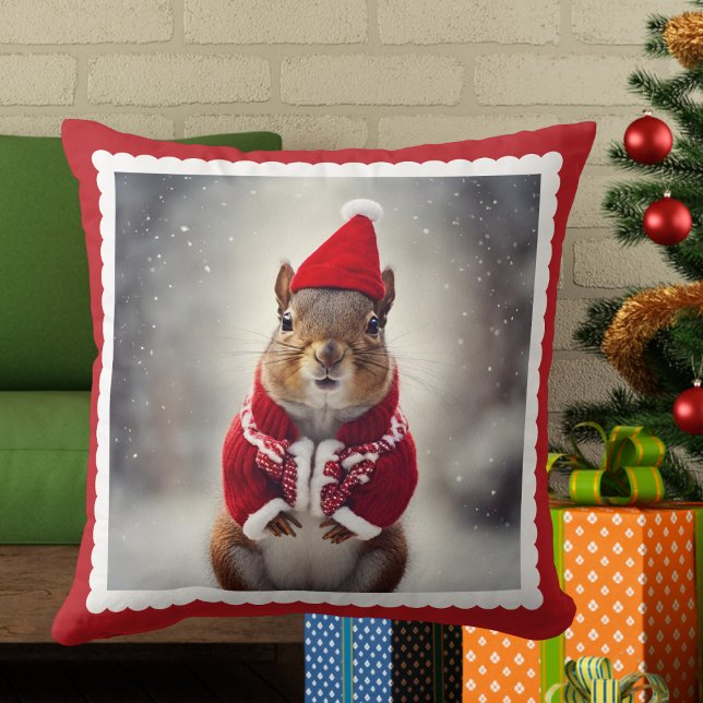 Cojín Decorativo Navidades Squirrel Cute Santa Winfit (Subido por el creador)