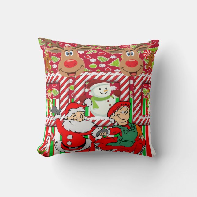 Cojín decorativo navidades, Sra. Claus Santa (Anverso)