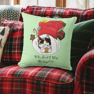 Cojín Decorativo Navidades Stocking Kitten