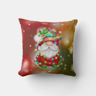 Cojín Decorativo Navidades Sweater Gnome Holiday Luces Tangle