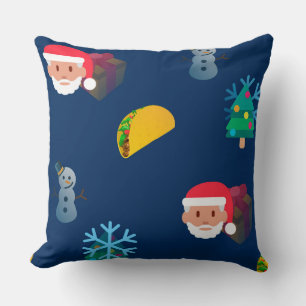 Cojín Decorativo navidades taco emoji
