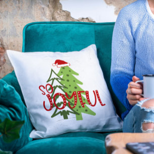 Cojín Decorativo Navidades Tan Alegres Y Modernos Árboles Cutáneos