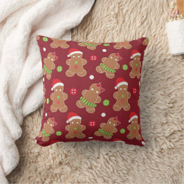 Cojín Decorativo Navidades Tema Gingerbread Hombres