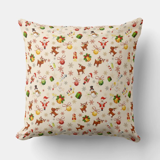 Cojín Decorativo Navidades Tema lanzar Pillow (Anverso)