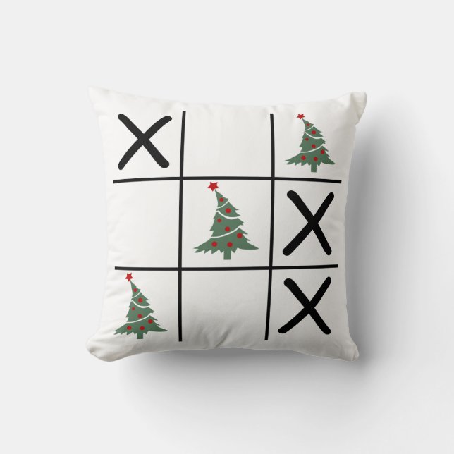 Cojín Decorativo Navidades Tic Tac Toe (Anverso)