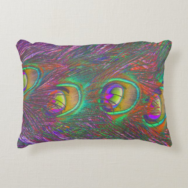 Cojín Decorativo Navidades Tinsel Peacock Feathers (Anverso)