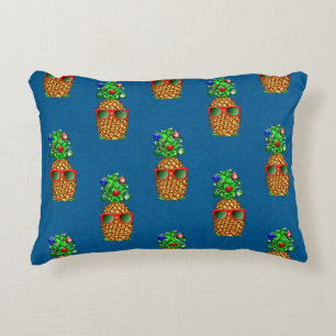 Cojín Decorativo Navidades tropicales piña piña navidad cálida