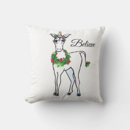Cojín Decorativo Navidades Unicorn, sólo creo