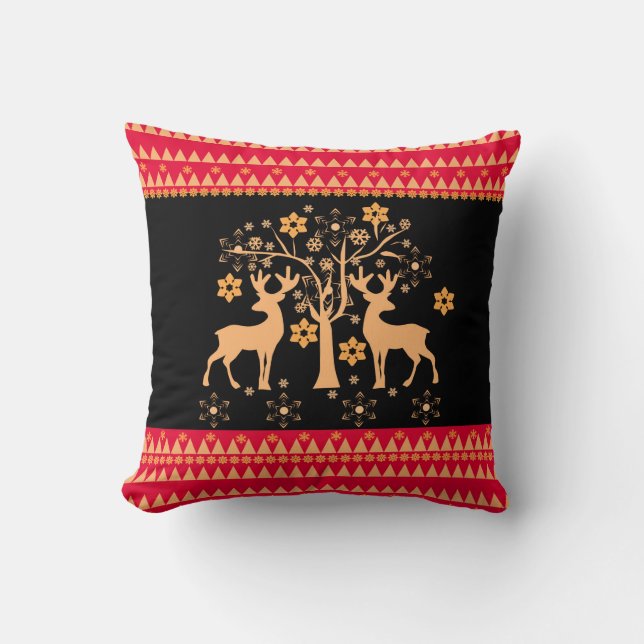 Cojín Decorativo Navidades venados (Anverso)