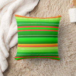 Cojín Decorativo Navidades verdes a rayas originales
