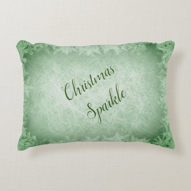 Cojín Decorativo Navidades verdes escarpados (Anverso)