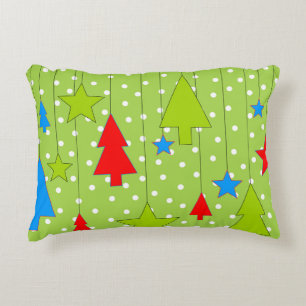 Cojín Decorativo Navidades verdes y blancos
