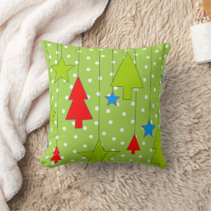 Cojín Decorativo Navidades verdes y blancos