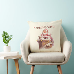 Cojín Decorativo Navidades Vibes Pink Santa
