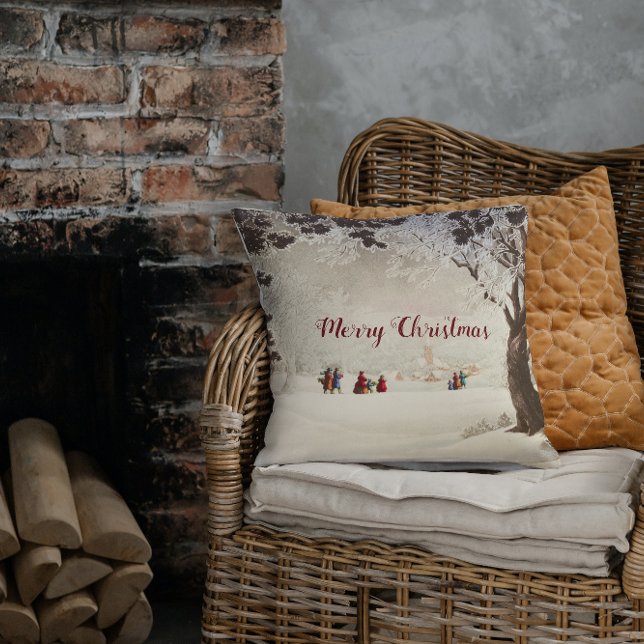 Cojín Decorativo Navidades victorianos de vacaciones de invierno (Subido por el creador)
