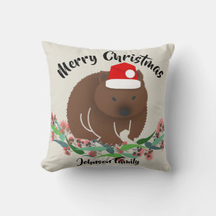 Cojín Decorativo Navidades Wombat