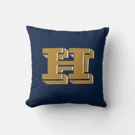 Cojín Decorativo Navy and Gold School Pride Color Style Monogram