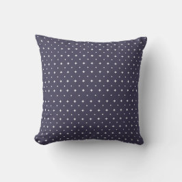 Cojín Decorativo Navy Blue Starry Sky | Twinkling Stars Pattern 