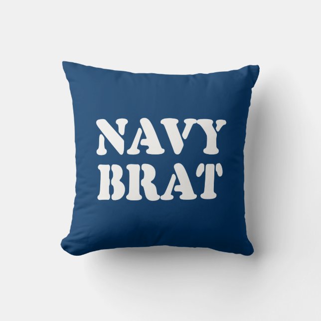 COJÍN DECORATIVO NAVY BRAT (Anverso)