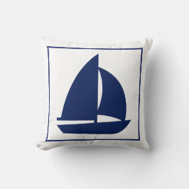 Cojín Decorativo Navy Sailboat