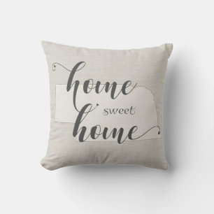 Cojín Decorativo Nebraska - Hogar Sweet Home Burlap-look