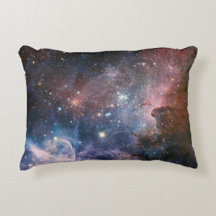 Cojín Decorativo Nebulosa Carina Roja y Azul Telescopio Hubble