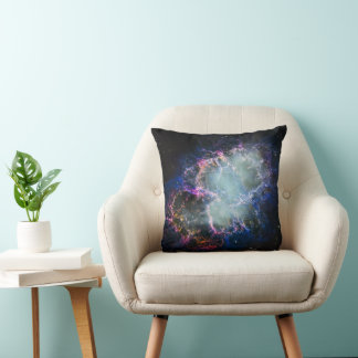 Cojín Decorativo Nebulosa del Cangrejo Arcoíris