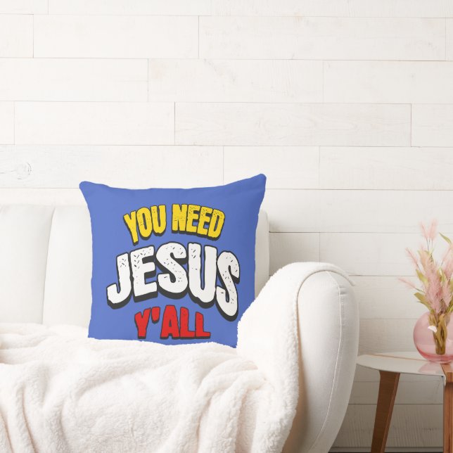 Cojín Decorativo Necesitas a Jesús, todos (Sofá)