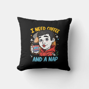Cojín Decorativo Necesito Café y una Siesta