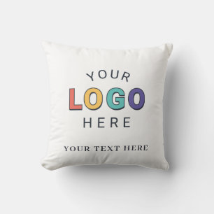 Cojín Decorativo Negocio de Logotipos Personalizados