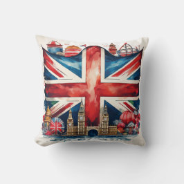 Cojín Decorativo Negrita británica Jack Design Cushion
