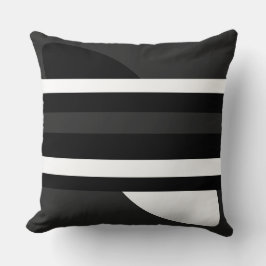 Cojín Decorativo Negro, blanco y gris