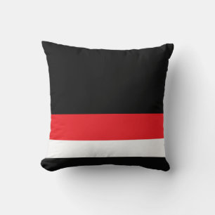 Cojín Decorativo Negro con líneas divisorias + Cualquier dos colore