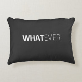 COJÍN DECORATIVO NEGRO DE 'LO QUE SEA'
