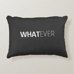 COJÍN DECORATIVO NEGRO DE 'LO QUE SEA'