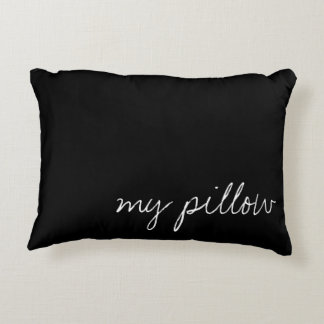 Cojín Decorativo Negro personalizado