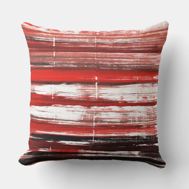 Cojín Decorativo Negro rojo (Anverso)