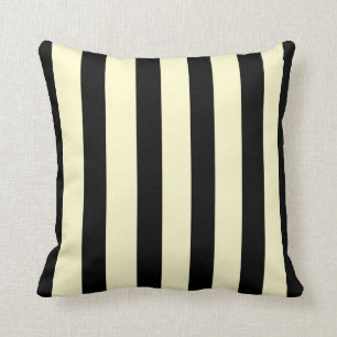 Cojín Decorativo Negro y crema a la moda >Almohada cuadrada