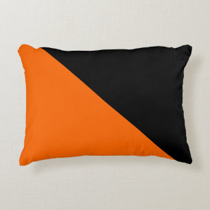 Cojín Decorativo Negro y Naranja