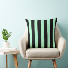 Cojín Decorativo Negro y verde menta