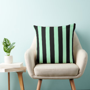 Cojín Decorativo Negro y verde menta