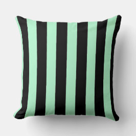 Cojín Decorativo Negro y verde menta