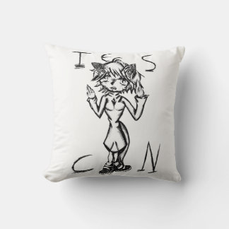 Cojín Decorativo Neko guirl cat