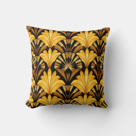 Cojín Decorativo Neo Deco Gold Geometric Abstract Pattern