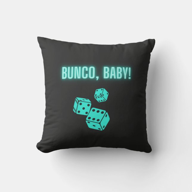 Cojín Decorativo Neon Aqua Bunco Baby (Anverso)