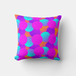 Cojín Decorativo Neon Dots Kids Bubbles Ombre Pattern