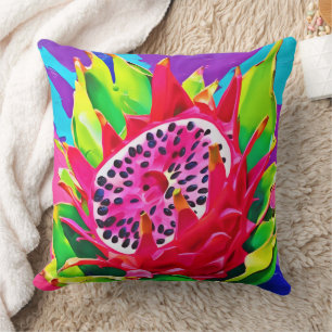 Cojín Decorativo Neon Dragon Fruit Splendor